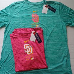 Size XXL San Diego Padres Nike Men's City Connect Dri-Fit Tee's