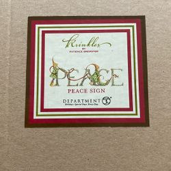 Dept 56 Krinkles Peace Sign 