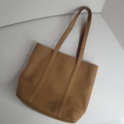 Vintage Coach Y2K British Tan Smooth Leather Gallery Tote Bag