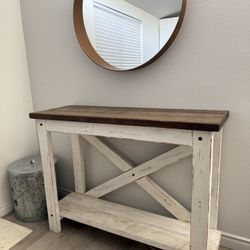 Farmhouse Entry Way Console Table 