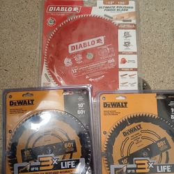  New Deoblo And Dewalt Saw Blade's 