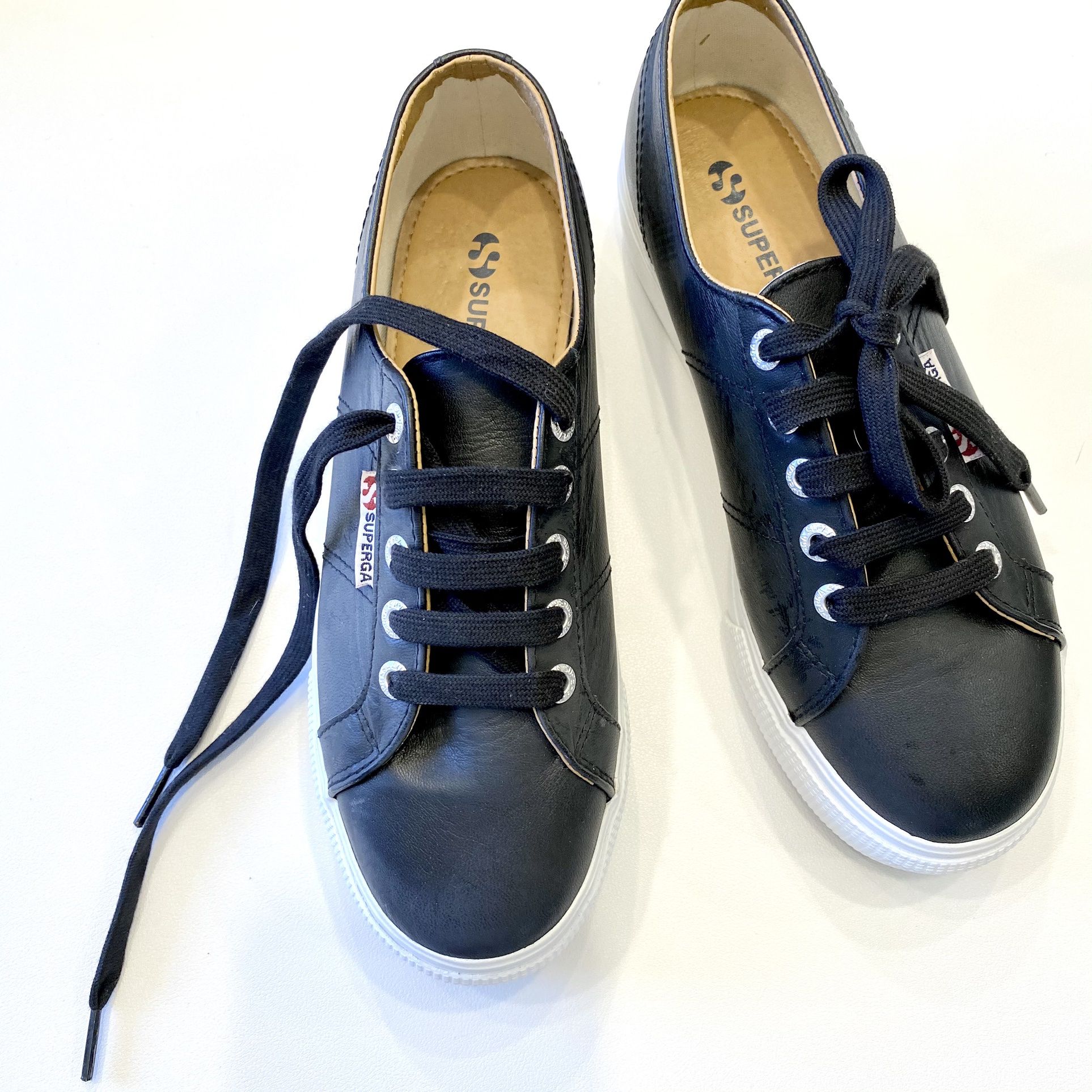 SUPERGA Leather Sneakers