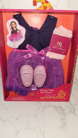 NEW Our Generation Dance Tulle You Drop 18" Doll Clothes Tutu Ballet