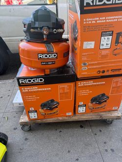 Ridgid Air Compressors 6 gallon $90 Each