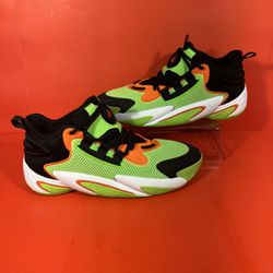Adidas BYW Select Low Solar Green Orange. Mens Size 10.5   FEET YOU WEAR
