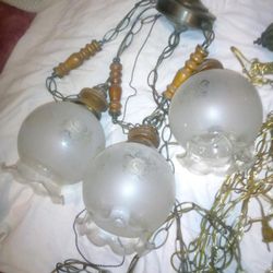 Antique Glass Ball Lamp