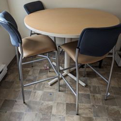 High Table With Four Chairs 