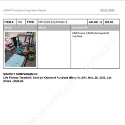 LifeFitness Lifestride Treadmill