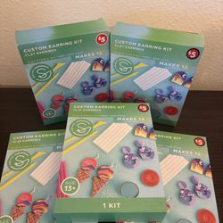 Set of 5 - Custom Clay Earring Making Kits 