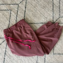 FIGS Women’s Scrub Pants Zamora Joggers Mauve Size 4XL/P