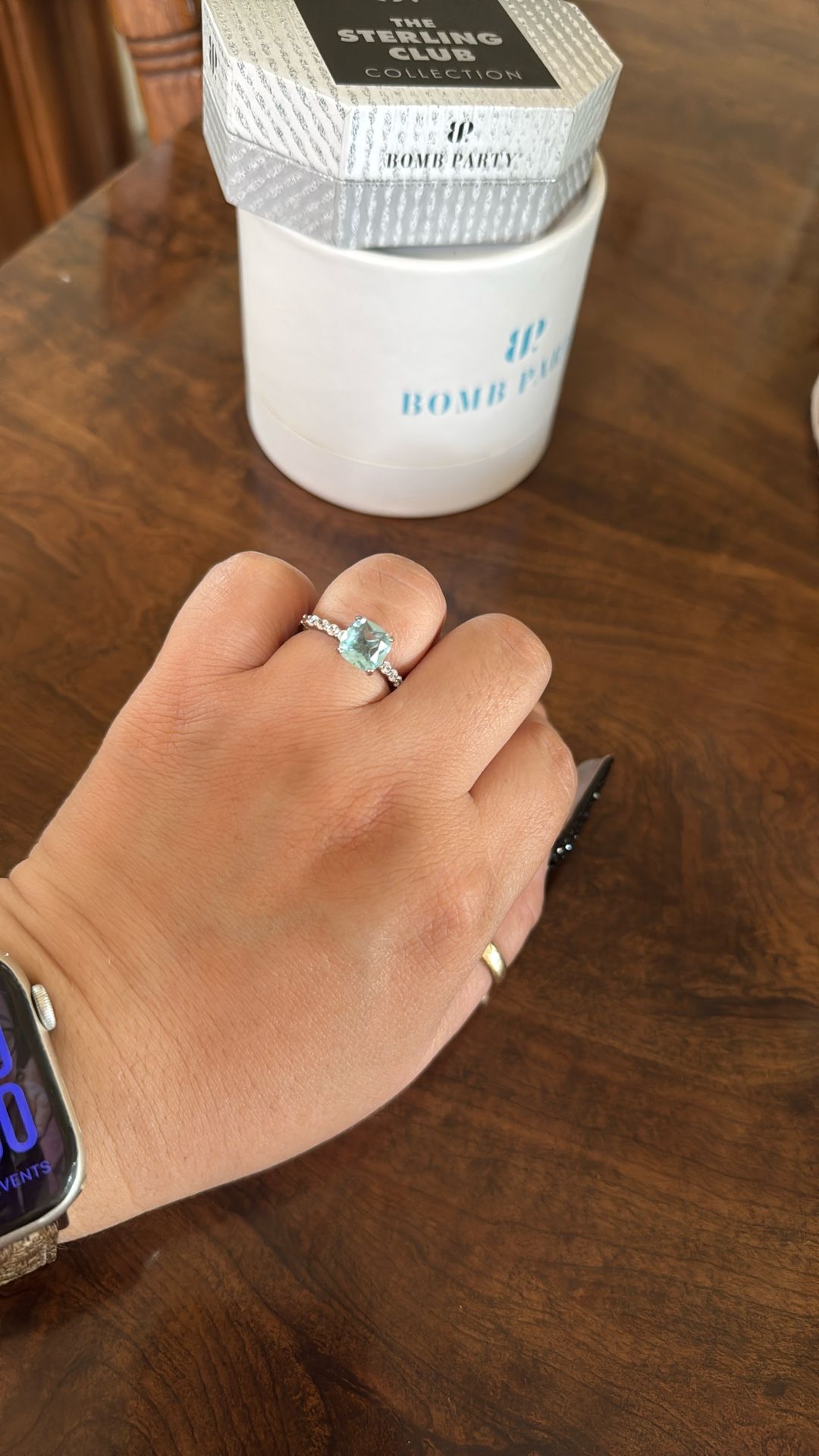 Light blue ring