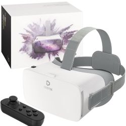 DESTEK V5 VR Headset for Phone w/VR Gamepad, 