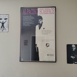Al Pacino Framed Movie Poster Of Scarface Original