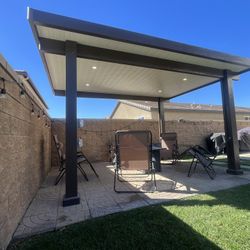 12’x12’ Solid Roof BBQ Cover Aluminum 