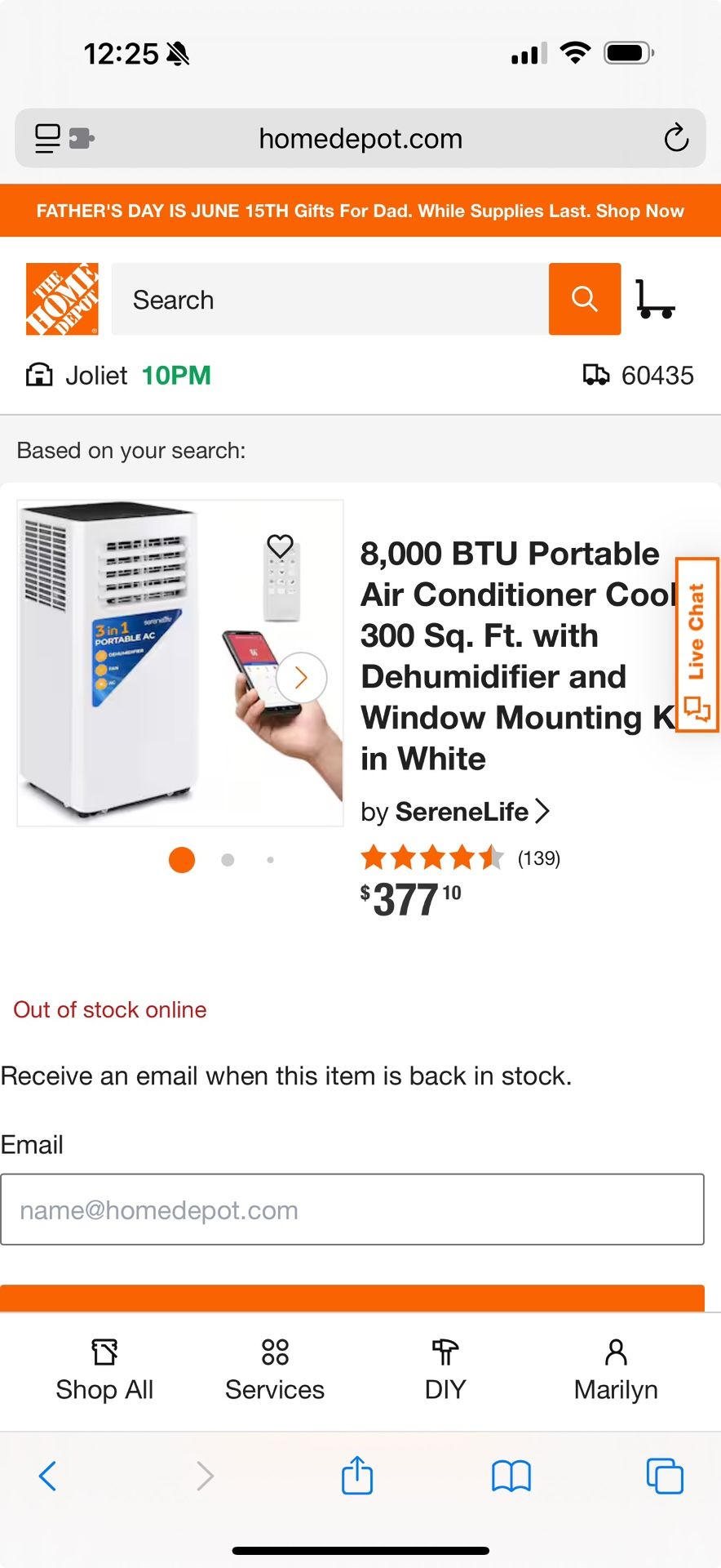 Portable AC Unit 8000BTU