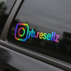 Instagram Name Vinyl Decal 