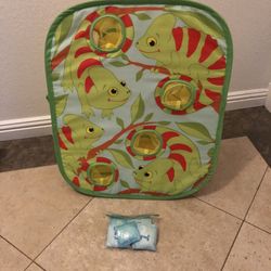 New Melissa & Doug Double-Sided Bean Bag Toss Game with 8 Bean Bags