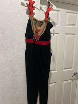 Ugly sweater/overall Size L