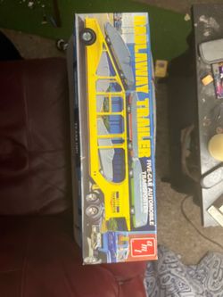 Haul away transporter five-car automobile transporter 1/25 scale