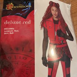 Deluxe Red Girls Costume