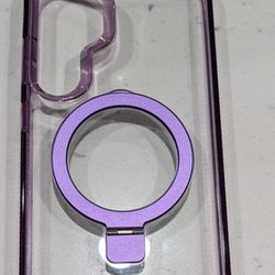 Samsung Galaxy S24 Plus Purple Clear Transparent Case