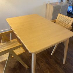 Dining  Table, Extendable, Solid Wood