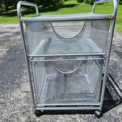 Metal 2 Dreawe  Filing Cabinet On Wheels 