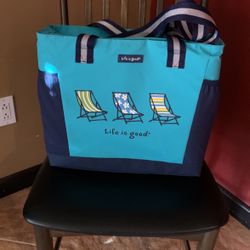 Picnic Insulated Bag (large)! Two Side Pockets. By Co. Life Is Good 