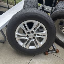 Brand new wheels with brand new tires