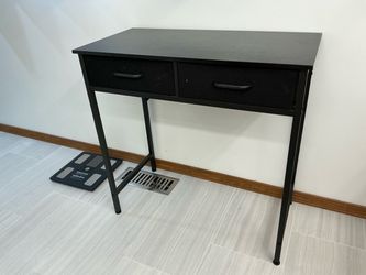 Moving Sale! Small Desk with Fabric Drawers