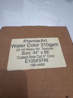 PremierArt Water Color Inkjet Paper 310gsm | 44" x 66' Roll | Heavy Textured Fine Art 150$-1 roll,100$-10 and more rolls