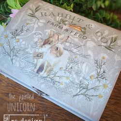 Bunny Rabbit Trinket Jewelry Box