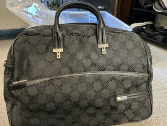 Vintage Tumi T Monogram Jacquard Briefcase - Black