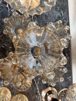 -compartment glass fruit bowl