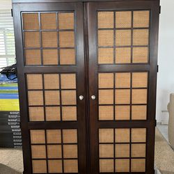Solid Wood Armoire and TV Stand