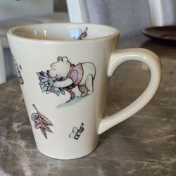 Vintage Disney Winnie The Pooh 100 Acre Woods Stoneware Mug 4-1/2" Tigger Piglet