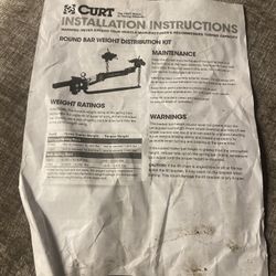  Curt Round Bar Weight Distribution Kit
