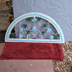 Large Metal Grapevine Above Door Garden Sunroom Indoor/Outdoor Wall Art -  Mediterranean Motif