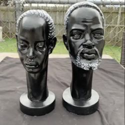 Man and woman Busts