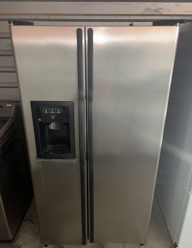 GE Stainless Steel Refrigerator And Freezer