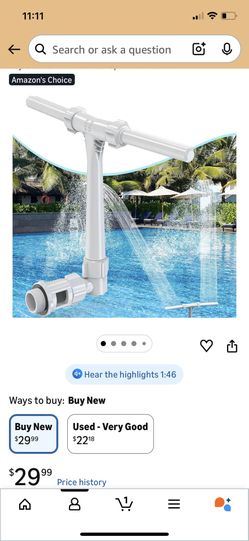 Swimming Pool Water Fountain
