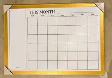 Dry Erase Calendar Board- new