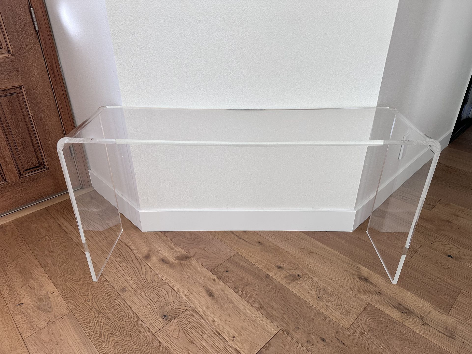 CB2 Peekaboo Acrylic 56" Console Table