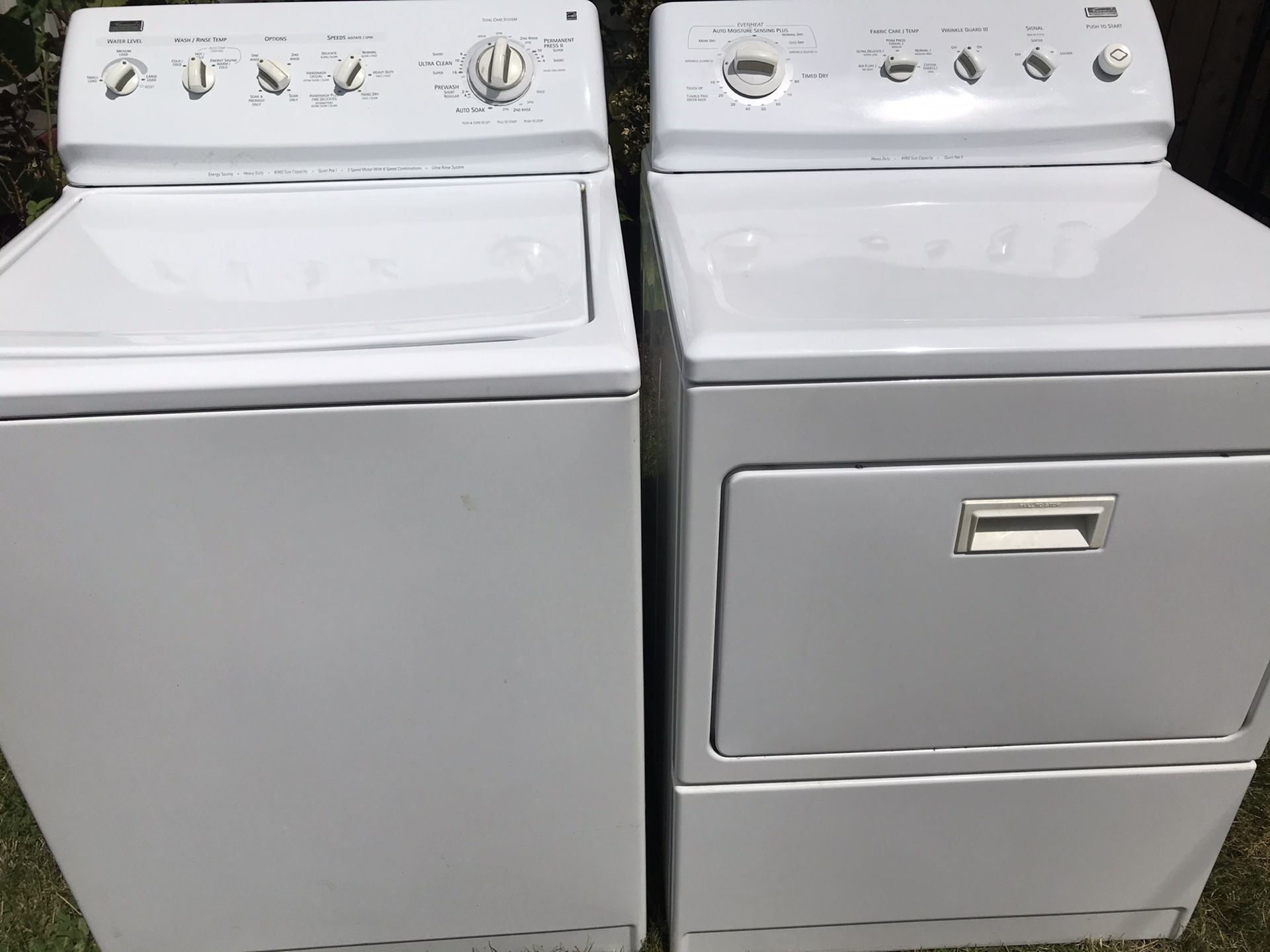 Kenmore top load Washer & dryer