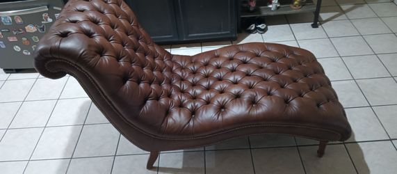 Leather lounge chairs