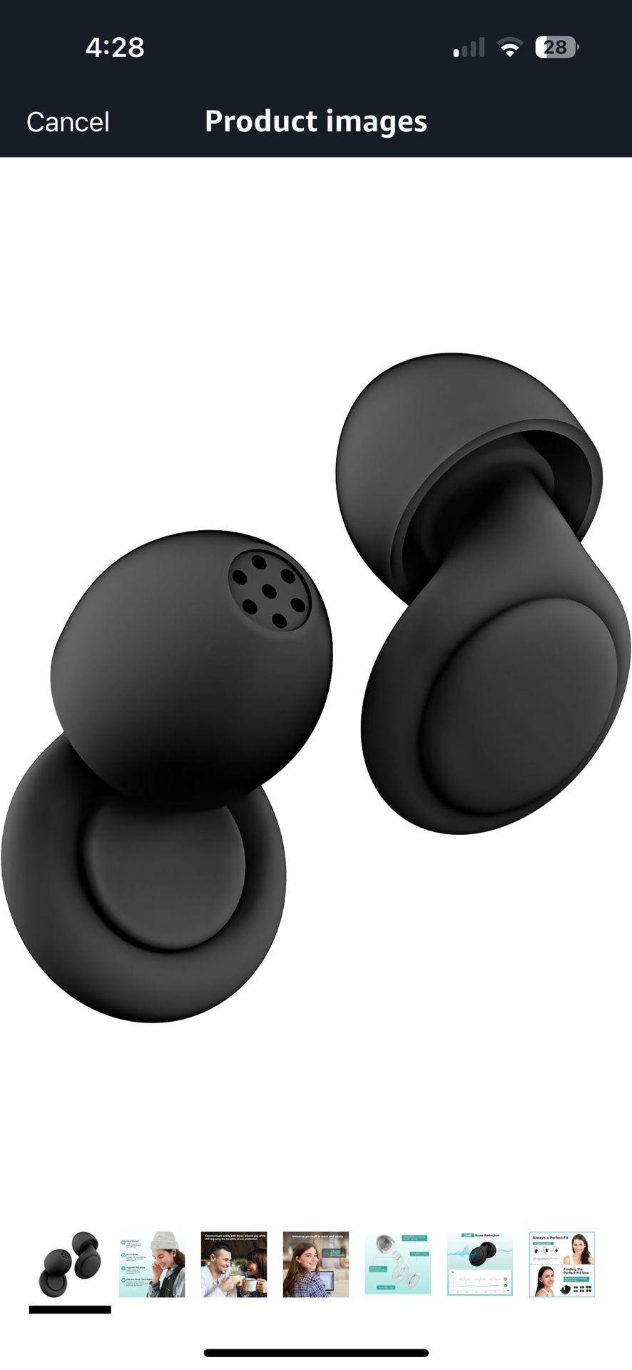 2 Noise Cancelling Ear Plugs, Beinkap Sleeping Earplugs with 12 Silicone Soft Reusable Ear Tips for Social Gatherings, Work, Sleeping, Concerts, Paren