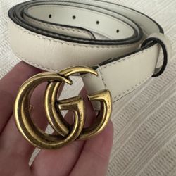 Cream GUCCI belt 