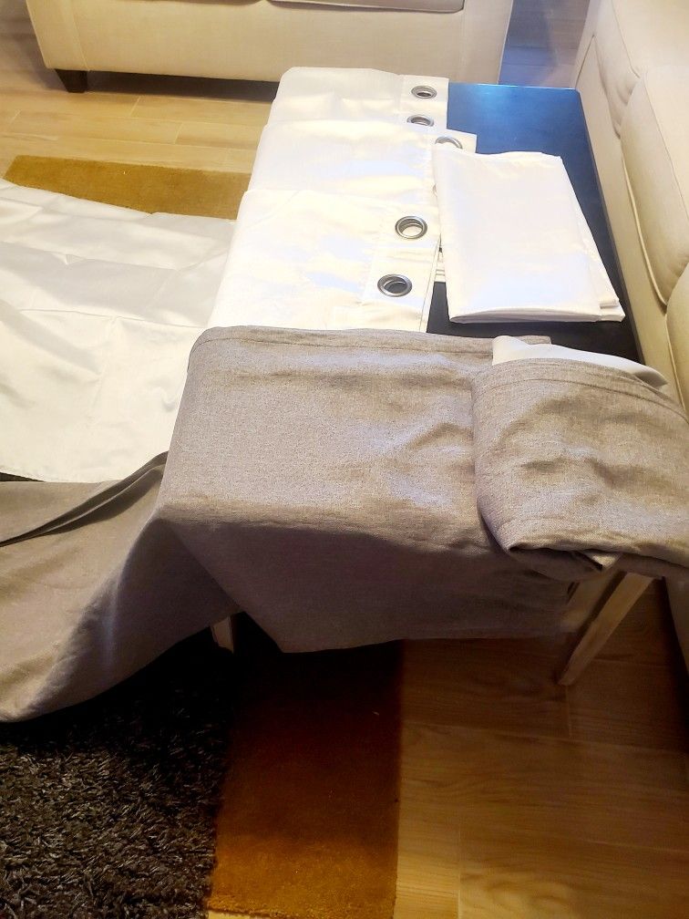 Hi Selling My Grey Rug And White And Greytop Curtains
