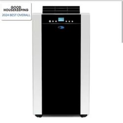 9,200 BTU Portable Air Conditioner Cools 500 Sq. Ft. with Dehumidifier, Remote and Carbon Filter in Black
