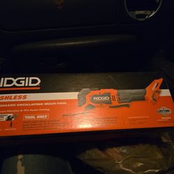 RIGID 18v brushless oscillating multi tool new tool only 80 obo msrp 149.99